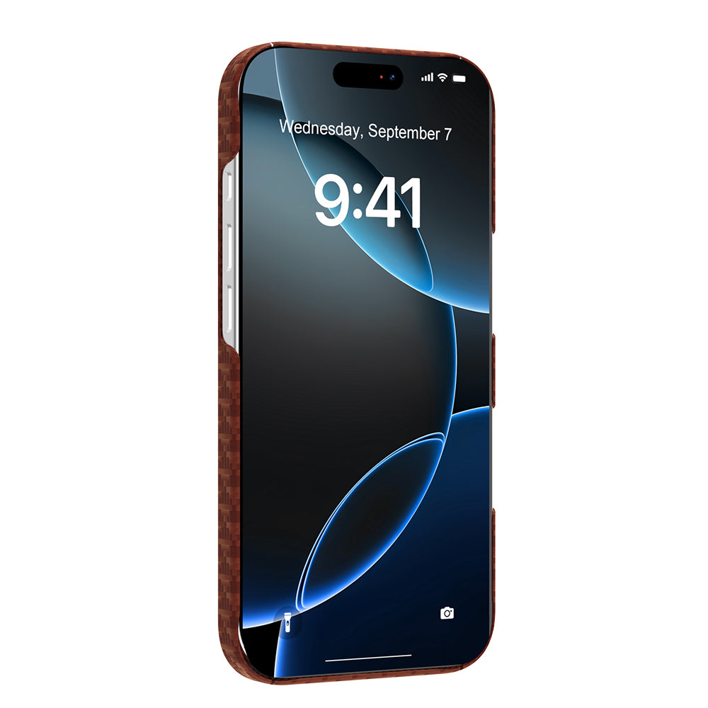 iPhone 17 Kılıf M-safe Şarj Özellikli Raptic Aramid Skin Origin Serisi Karbon Kılıf