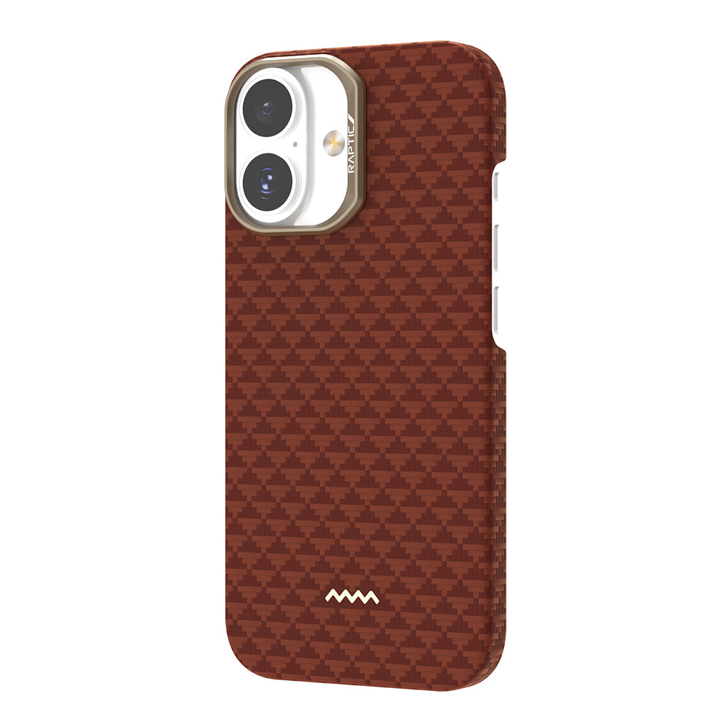 iPhone 17 Kılıf M-safe Şarj Özellikli Raptic Aramid Skin Origin Serisi Karbon Kılıf