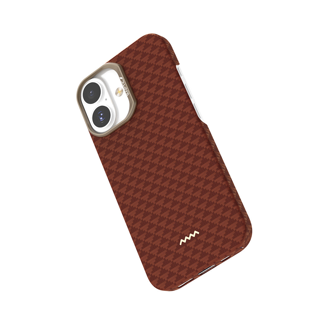 iPhone 17 Kılıf M-safe Şarj Özellikli Raptic Aramid Skin Origin Serisi Karbon Kılıf