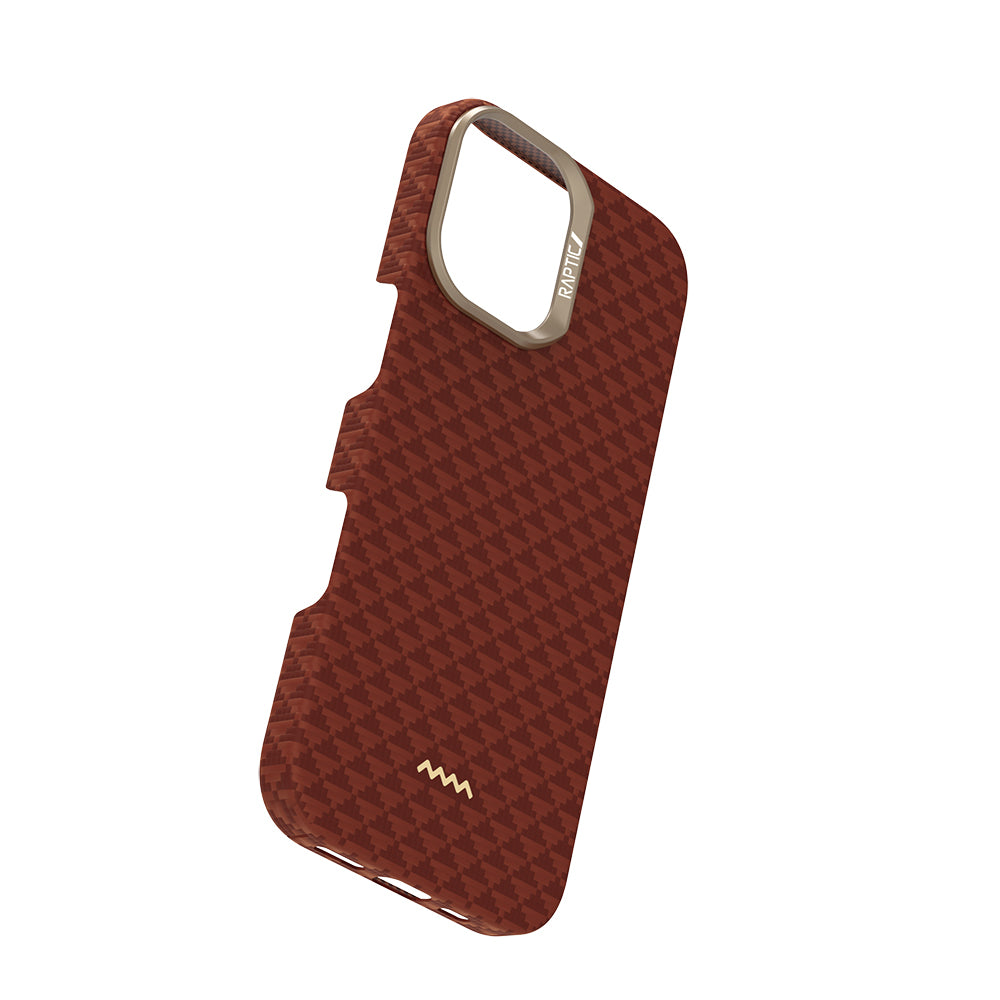 iPhone 17 Kılıf M-safe Şarj Özellikli Raptic Aramid Skin Origin Serisi Karbon Kılıf