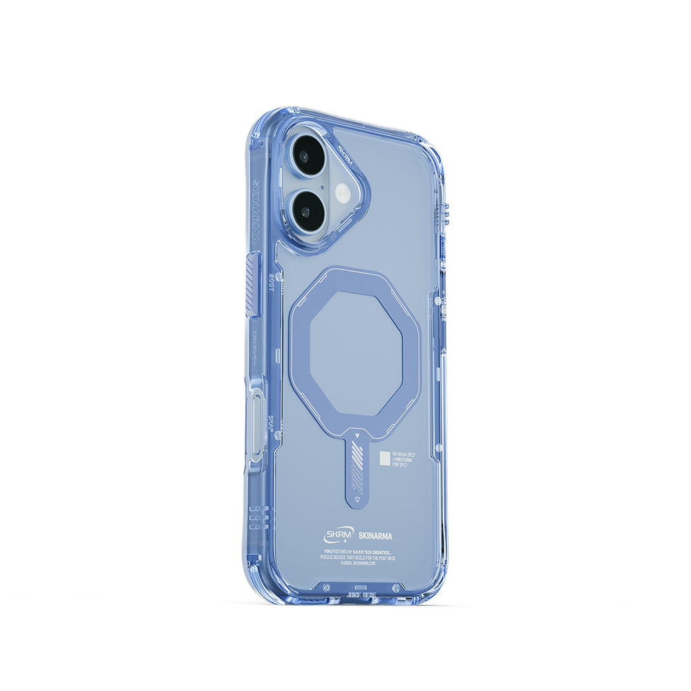 iPhone 17 Kılıf M-safe Şarj Özellikli Şeffaf Airbag Tasarımlı Skinarma Saido Mag-Charge Kılıf