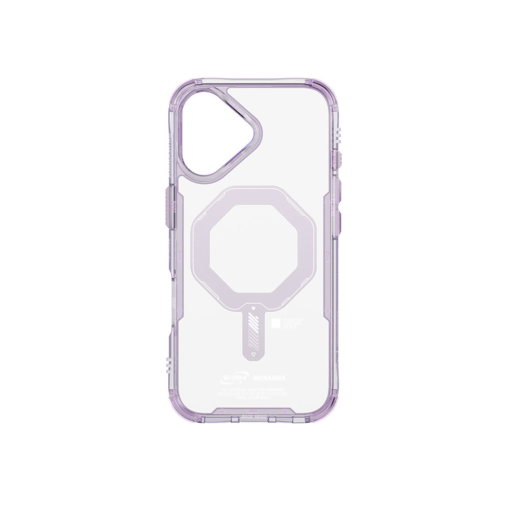 iPhone 17 Kılıf M-safe Şarj Özellikli Şeffaf Airbag Tasarımlı Skinarma Saido Mag-Charge Kılıf