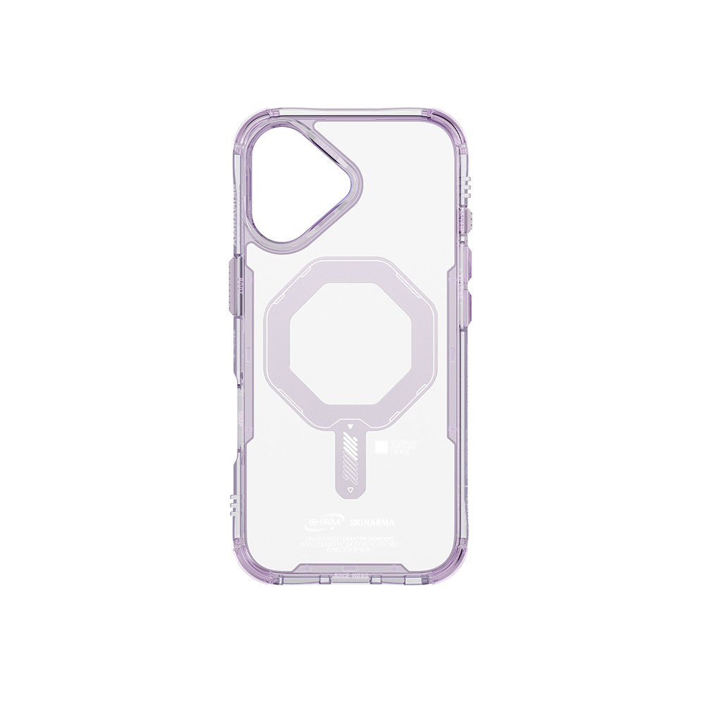 iPhone 17 Kılıf M-safe Şarj Özellikli Şeffaf Airbag Tasarımlı Skinarma Saido Mag-Charge Kılıf