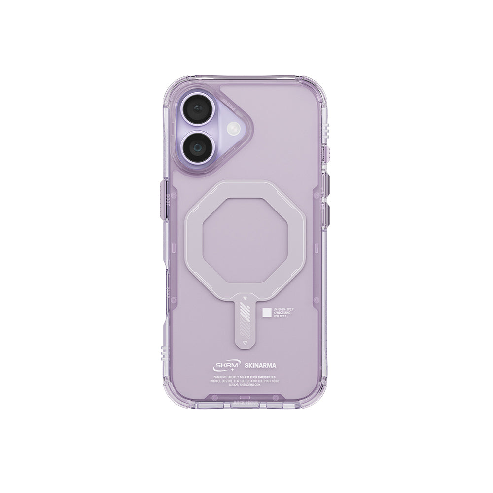 iPhone 17 Kılıf M-safe Şarj Özellikli Şeffaf Airbag Tasarımlı Skinarma Saido Mag-Charge Kılıf