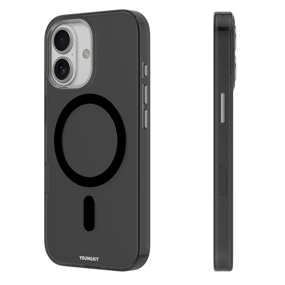 iPhone 17 Kılıf M-safe Şarj Özellikli Şeffaf Youngkit Crystal Shield Serisi Kılıf