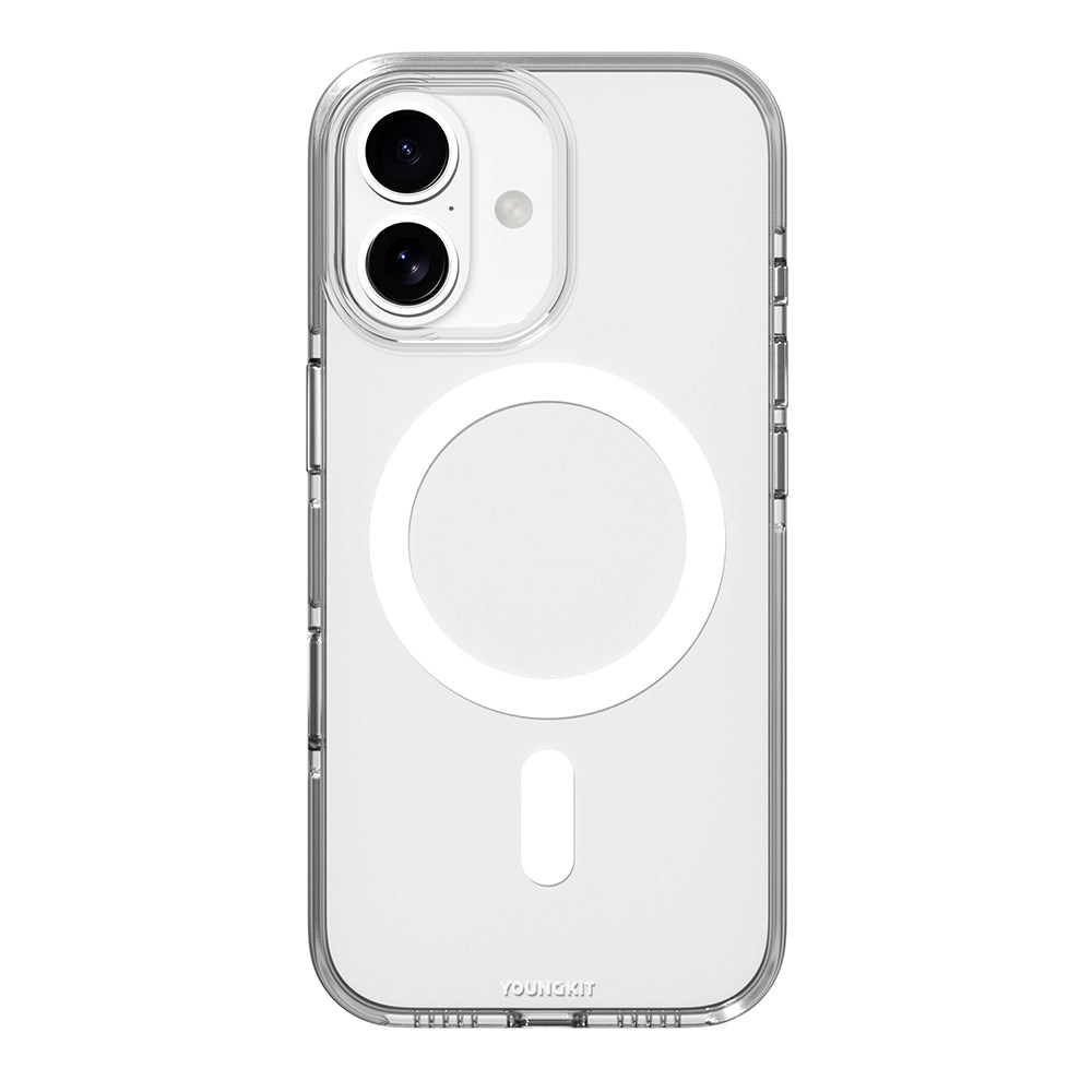 iPhone 17 Kılıf M-safe Şarj Özellikli Şeffaf Youngkit Crystal Shield Serisi Kılıf