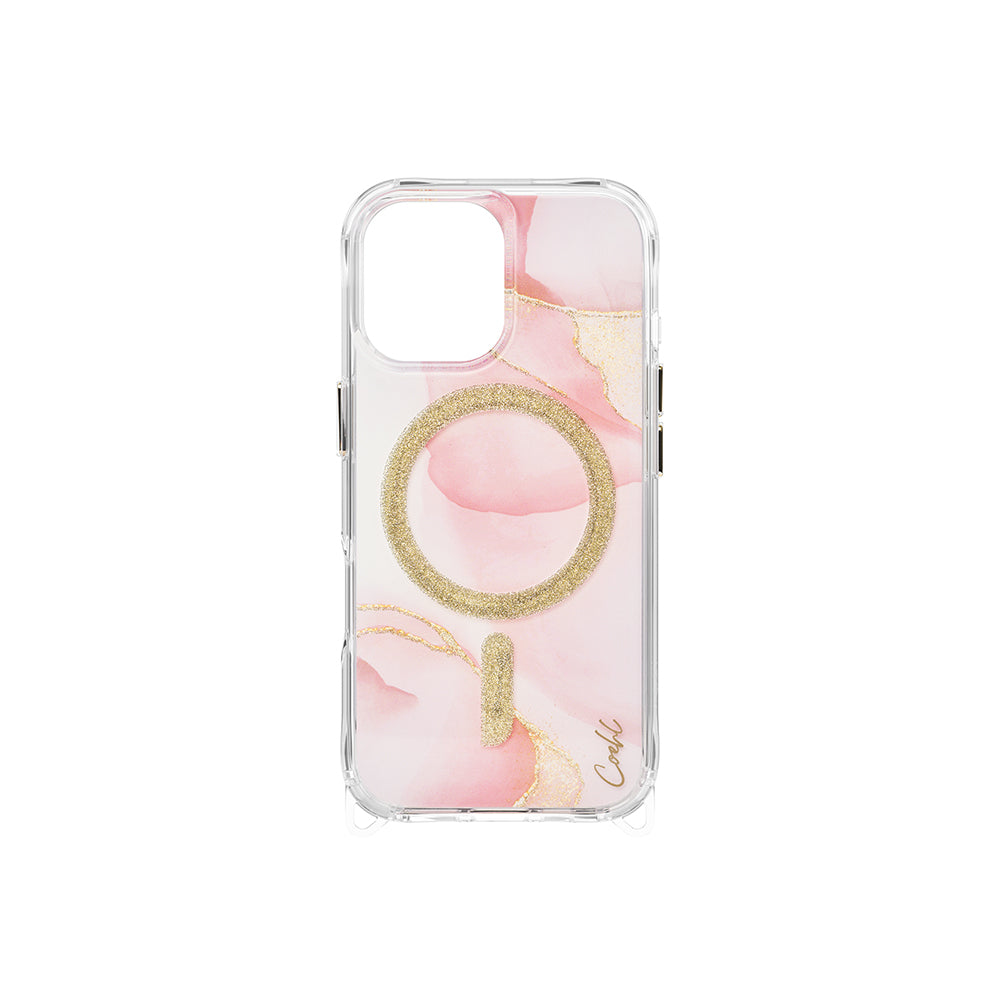 iPhone 17 Kılıf M-safe Şarj Özellikli Simli Magnetik Coehl Aeris Kılıf
