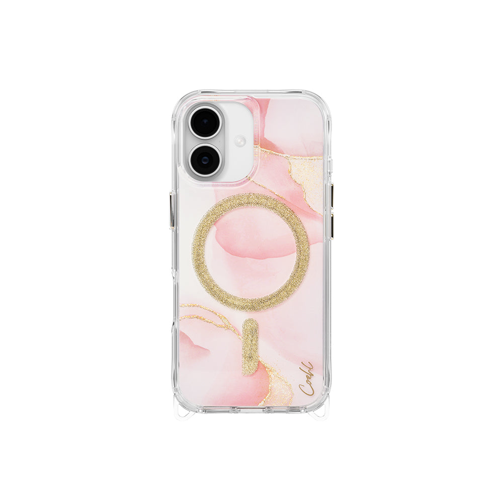 iPhone 17 Kılıf M-safe Şarj Özellikli Simli Magnetik Coehl Aeris Kılıf