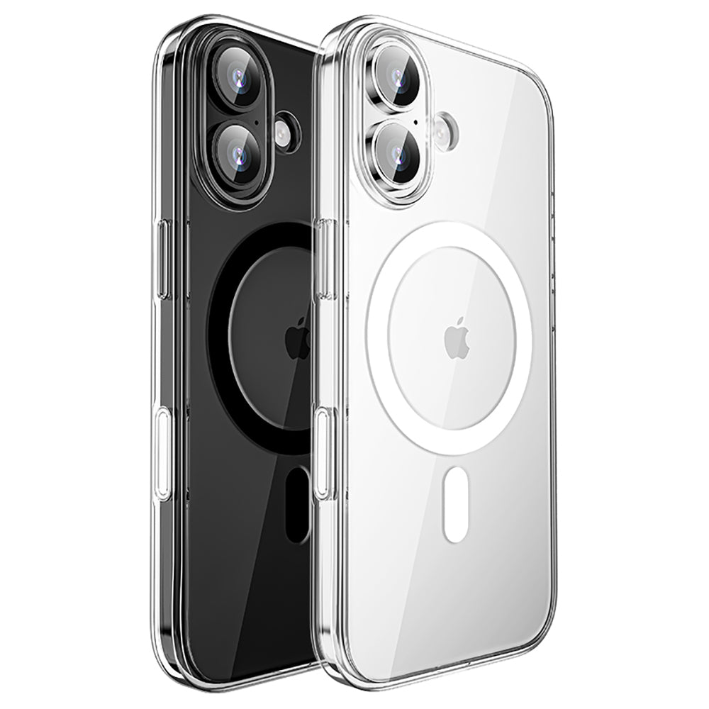 iPhone 17 Kılıf M-safe Şarj Özellikli Transparan Sert PC Wlons Pita Kılıf