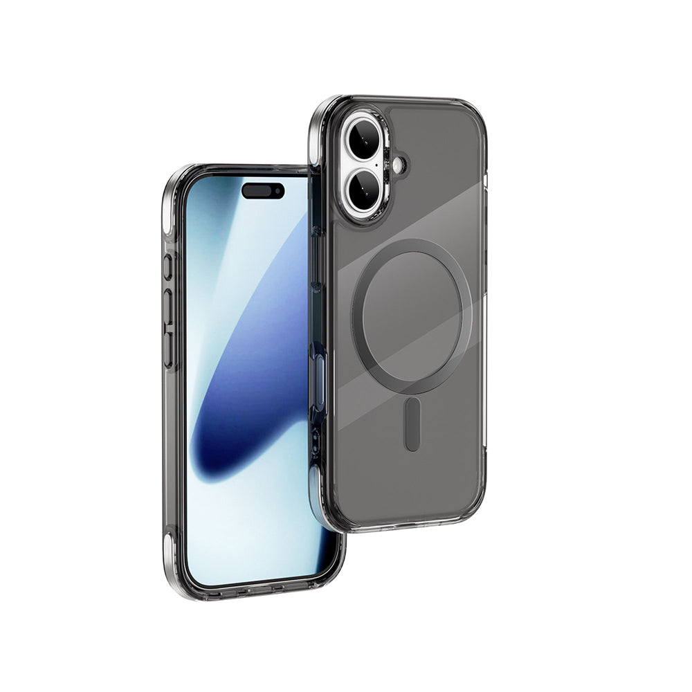 iPhone 17 Kılıf M-safe Şarj Özellikli Wiwu MCC-702 Titanyum Pro Serisi Sert PC Kılıf