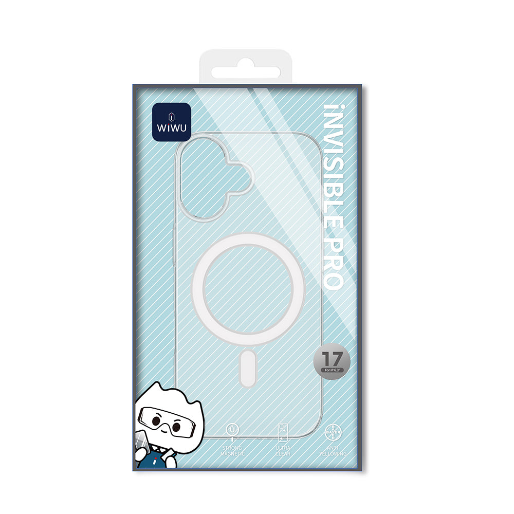 iPhone 17 Kılıf M-safe Şarj Özellikli Wiwu YXK-207 Invisible Pro Sert PC Kılıf