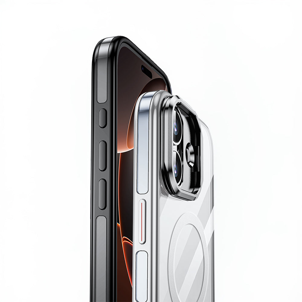 iPhone 17 Kılıf M-safe Şarj Özellikli Wlons Standlı Efsane Kılıf