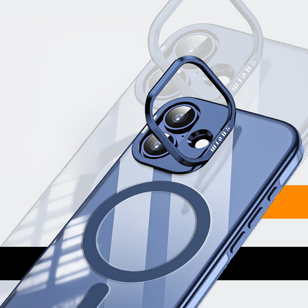 iPhone 17 Kılıf M-safe Şarj Özellikli Wlons Standlı Efsane Kılıf