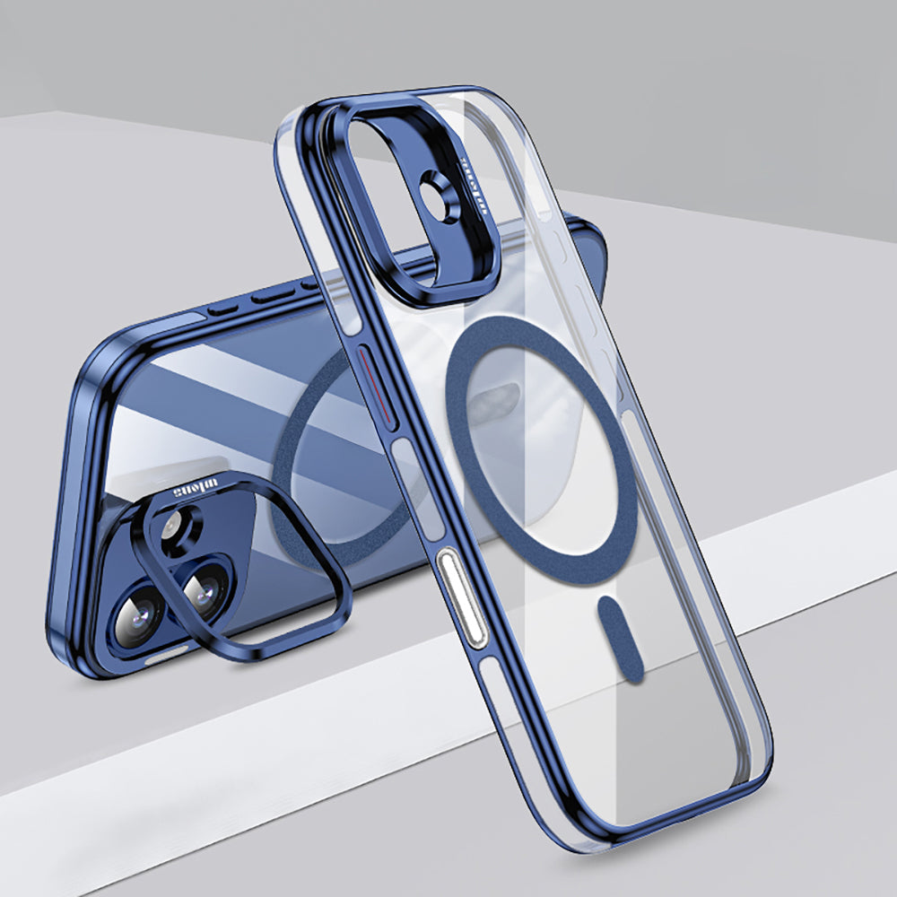 iPhone 17 Kılıf M-safe Şarj Özellikli Wlons Standlı Efsane Kılıf