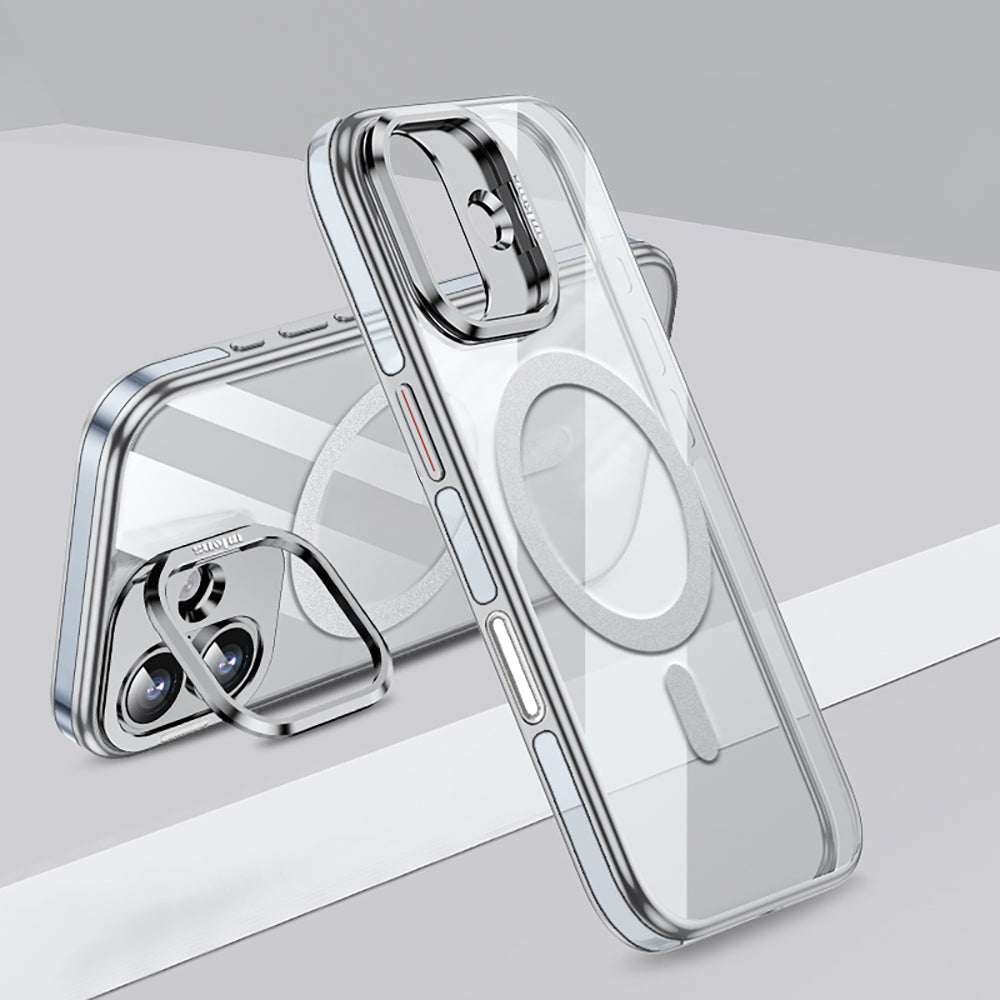 iPhone 17 Kılıf M-safe Şarj Özellikli Wlons Standlı Efsane Kılıf