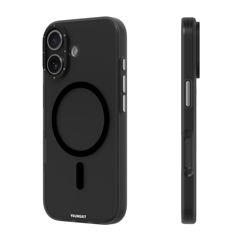 iPhone 17 Kılıf M-safe Şarj Özellikli Youngkit Hidden Sand Serisi Kılıf