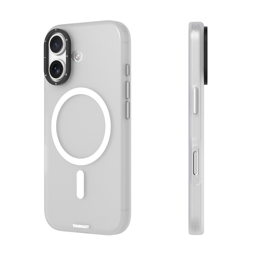 iPhone 17 Kılıf M-safe Şarj Özellikli Youngkit Hidden Sand Serisi Kılıf