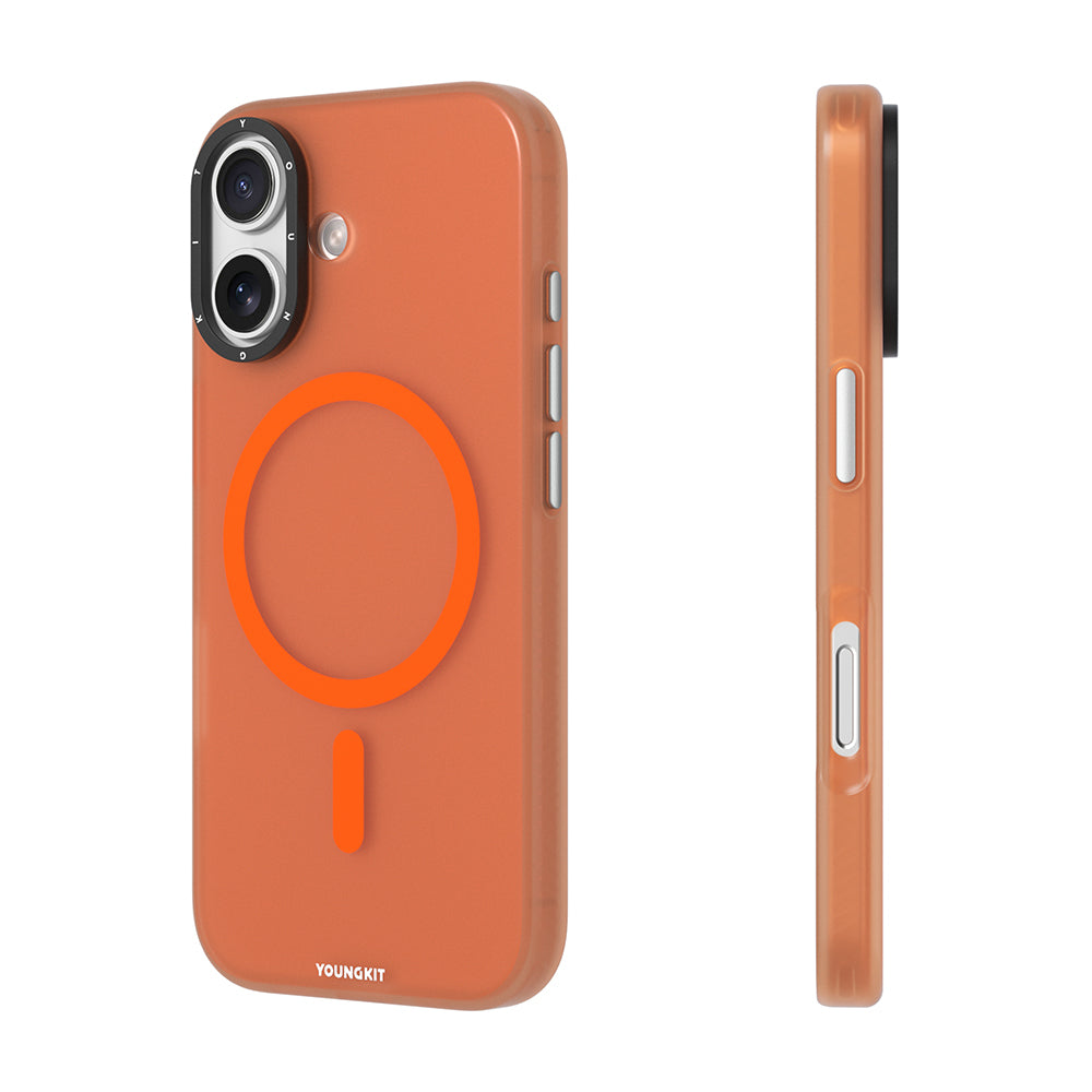 iPhone 17 Kılıf M-safe Şarj Özellikli Youngkit Hidden Sand Serisi Kılıf