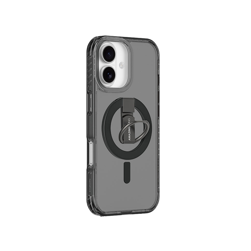 iPhone 17 Kılıf M-safe Şarj Özellikli Yüzük Standlı Amazingthing Titan Pro Serisi Kılıf