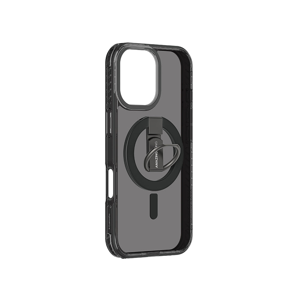 iPhone 17 Kılıf M-safe Şarj Özellikli Yüzük Standlı Amazingthing Titan Pro Serisi Kılıf
