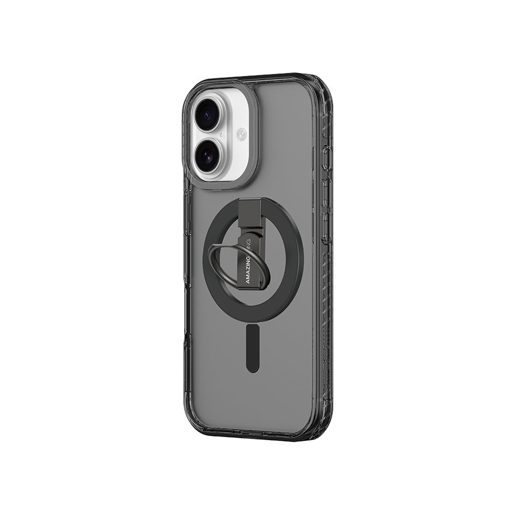 iPhone 17 Kılıf M-safe Şarj Özellikli Yüzük Standlı Amazingthing Titan Pro Serisi Kılıf
