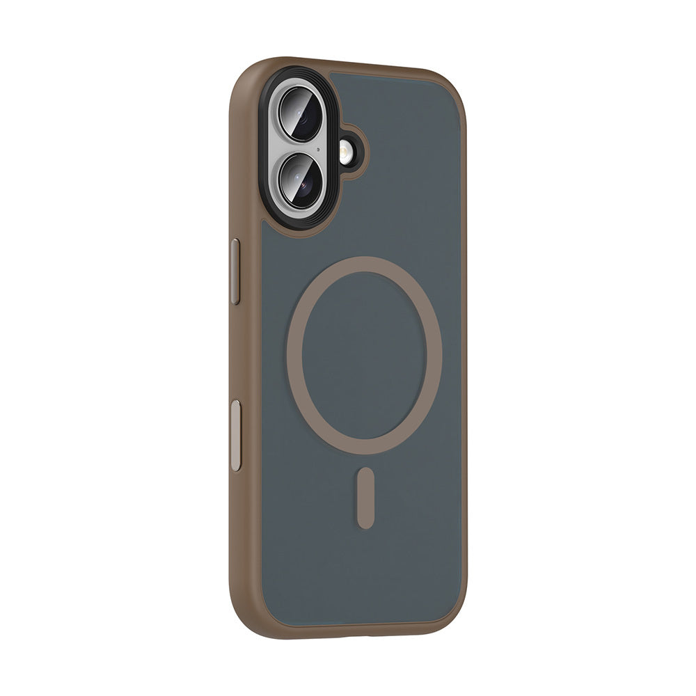 iPhone 17 Kılıf Mat Arka Yüzey Wireless Şarj Özellikli Zore Flet M-safe Kılıf