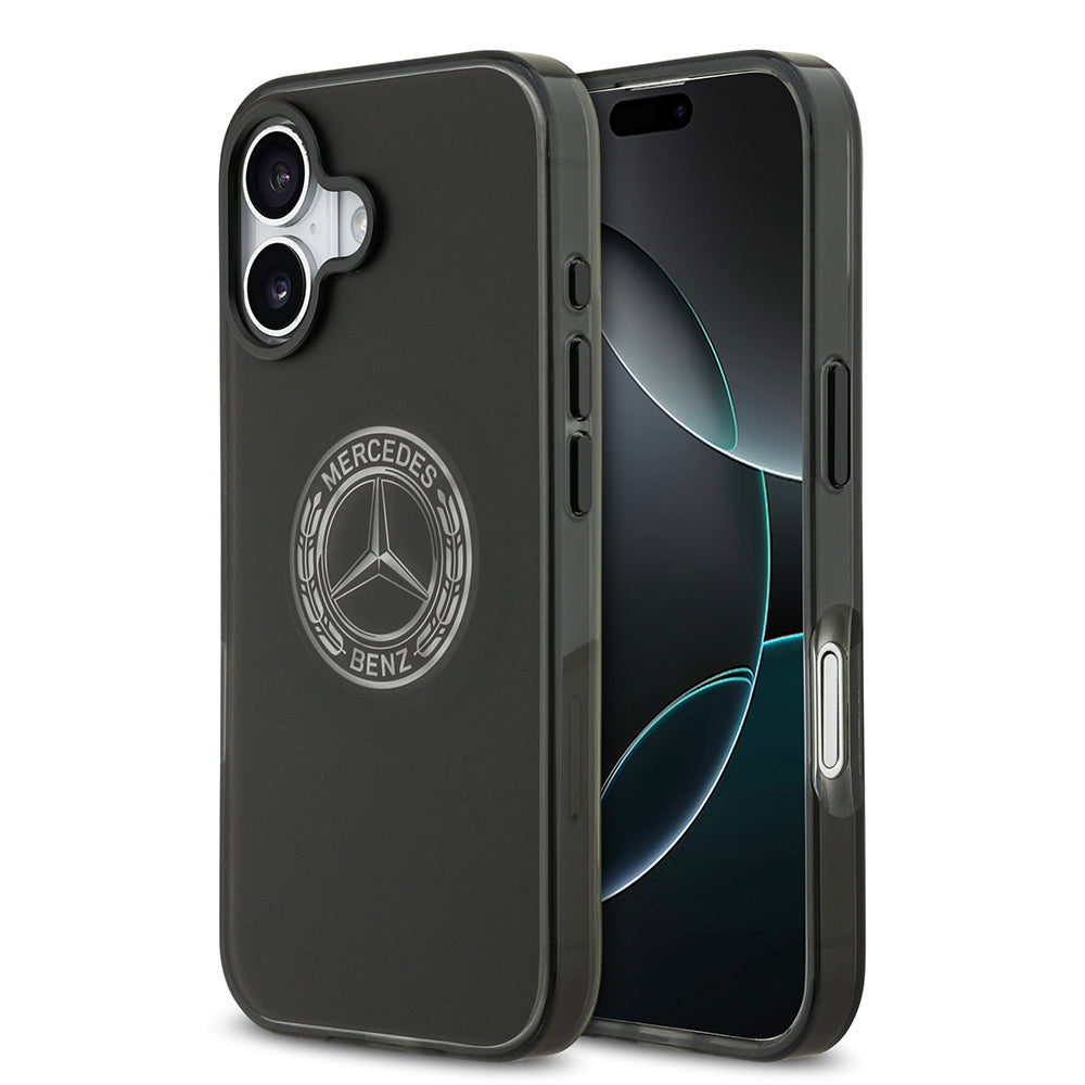 iPhone 17 Kılıf Mercedes Benz Orijinal Lisanslı M-safe Şarj Özellikli Buzlu PC Nostaljik Yıldız Dizayn Kılıf