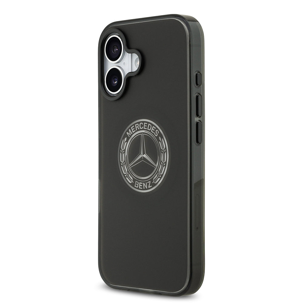 iPhone 17 Kılıf Mercedes Benz Orijinal Lisanslı M-safe Şarj Özellikli Buzlu PC Nostaljik Yıldız Dizayn Kılıf