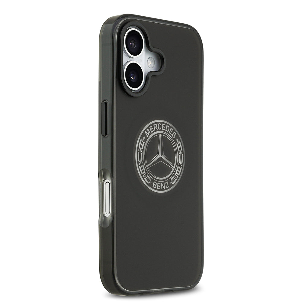 iPhone 17 Kılıf Mercedes Benz Orijinal Lisanslı M-safe Şarj Özellikli Buzlu PC Nostaljik Yıldız Dizayn Kılıf