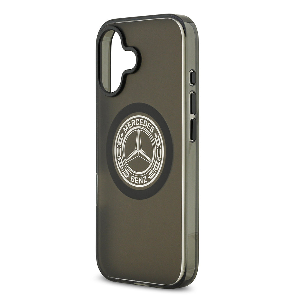 iPhone 17 Kılıf Mercedes Benz Orijinal Lisanslı M-safe Şarj Özellikli Buzlu PC Nostaljik Yıldız Dizayn Kılıf