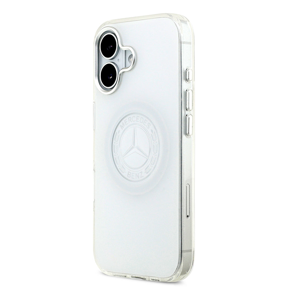 iPhone 17 Kılıf Mercedes Benz Orijinal Lisanslı M-safe Şarj Özellikli Buzlu PC Nostaljik Yıldız Dizayn Kılıf