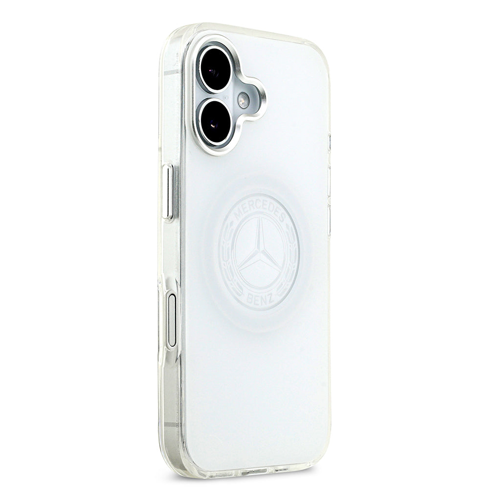 iPhone 17 Kılıf Mercedes Benz Orijinal Lisanslı M-safe Şarj Özellikli Buzlu PC Nostaljik Yıldız Dizayn Kılıf