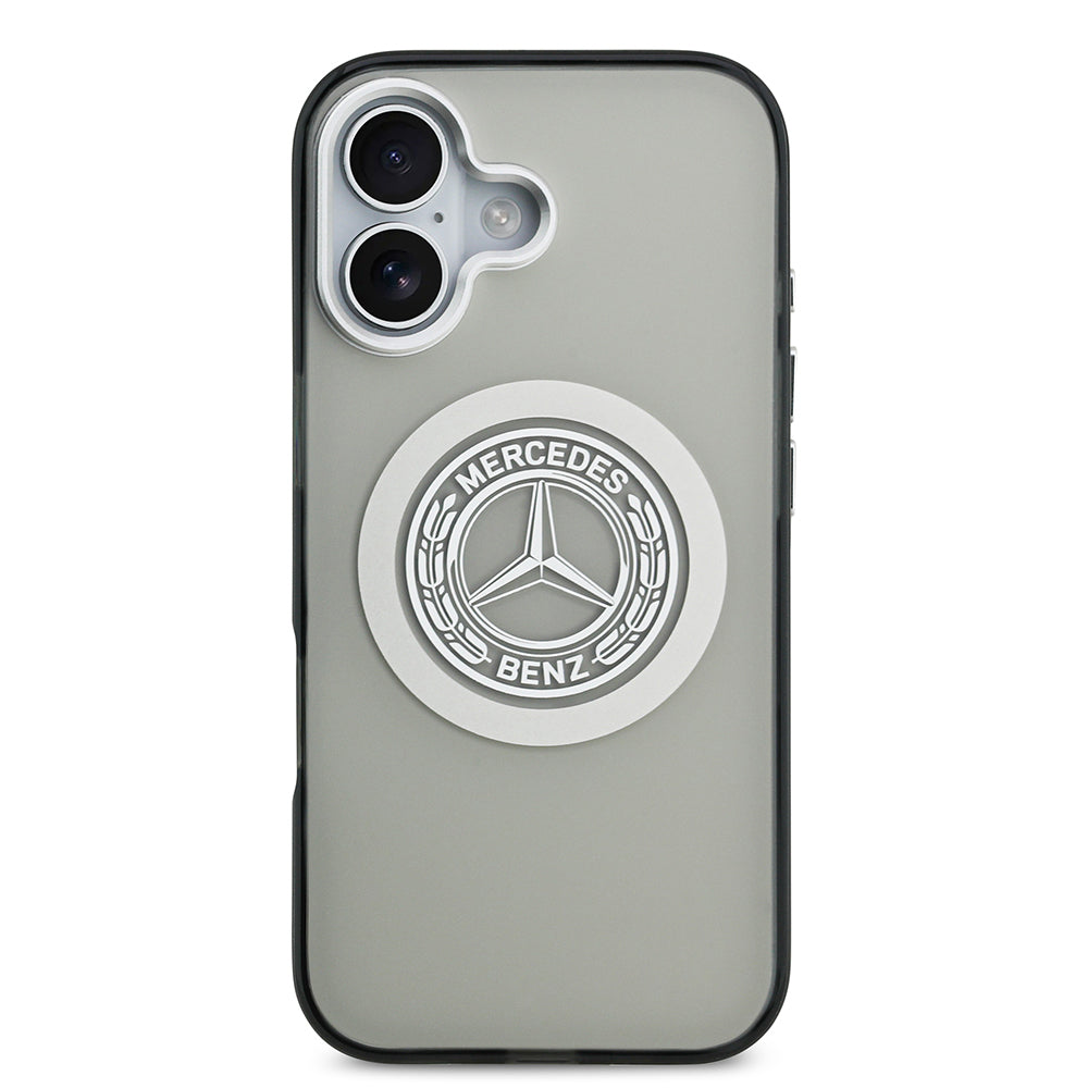 iPhone 17 Kılıf Mercedes Benz Orijinal Lisanslı M-safe Şarj Özellikli Çift Katmanlı PC Nostaljik Yıldız Dizayn Kılıf