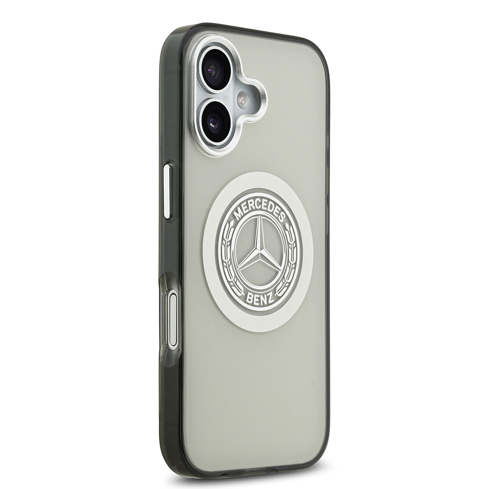 iPhone 17 Kılıf Mercedes Benz Orijinal Lisanslı M-safe Şarj Özellikli Çift Katmanlı PC Nostaljik Yıldız Dizayn Kılıf