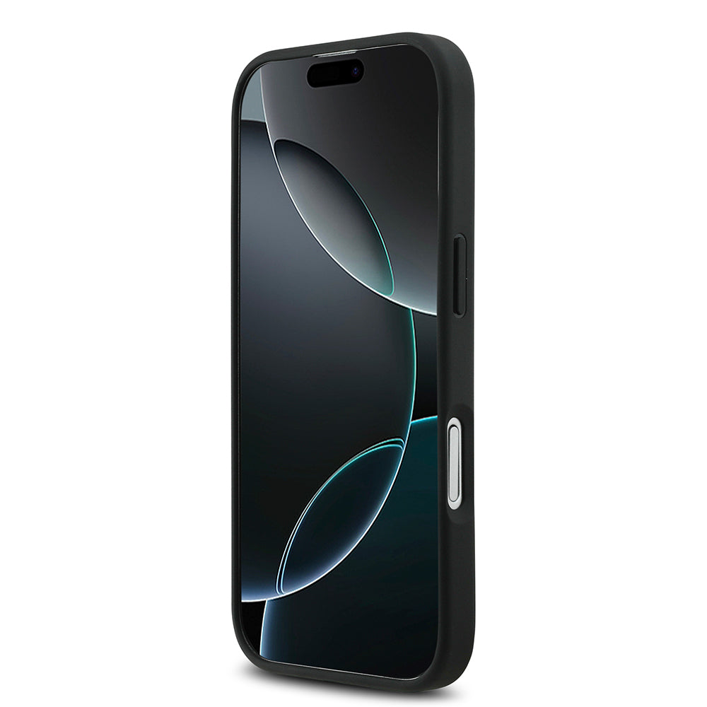iPhone 17 Kılıf Mercedes Benz Orijinal Lisanslı M-safe Şarj Özellikli Dokulu Desenli Deri Kılıf