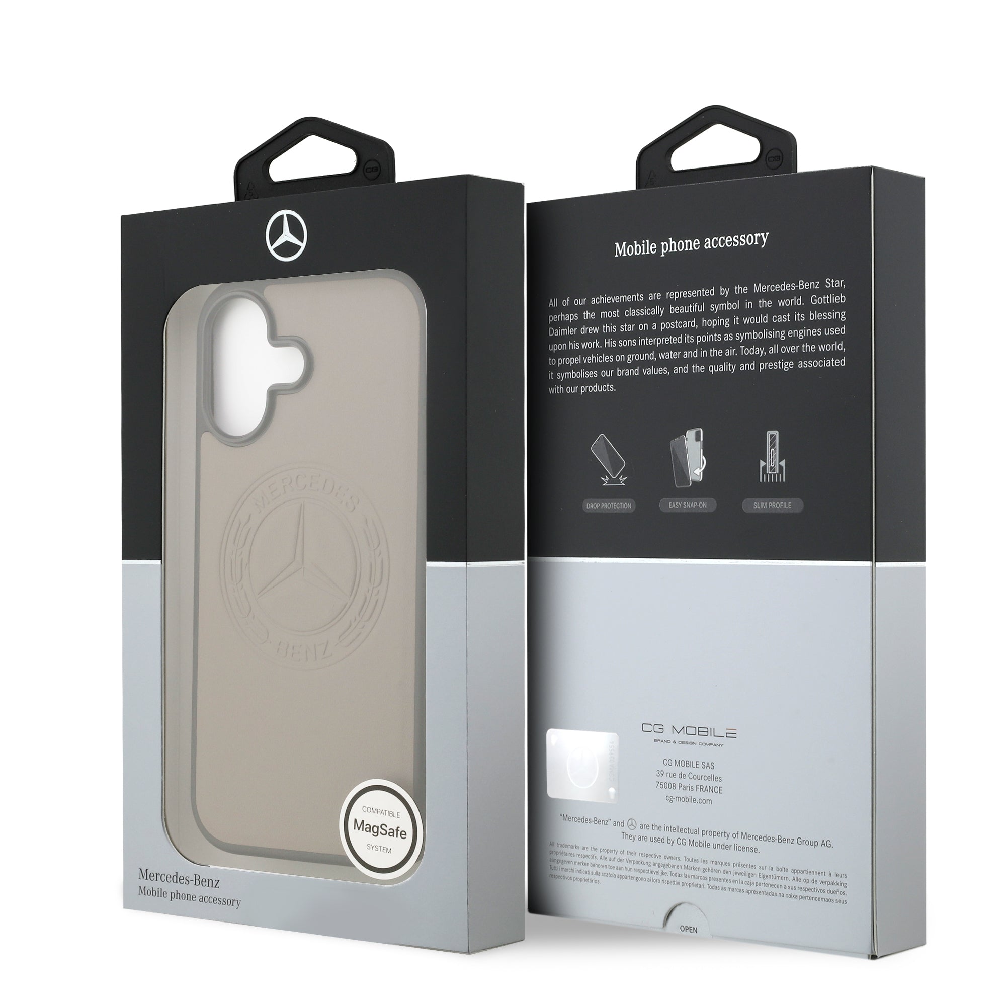 iPhone 17 Kılıf Mercedes Benz Orijinal Lisanslı M-safe Şarj Özellikli Hakiki Deri Nostaljik Yıldız Dizayn Kılıf