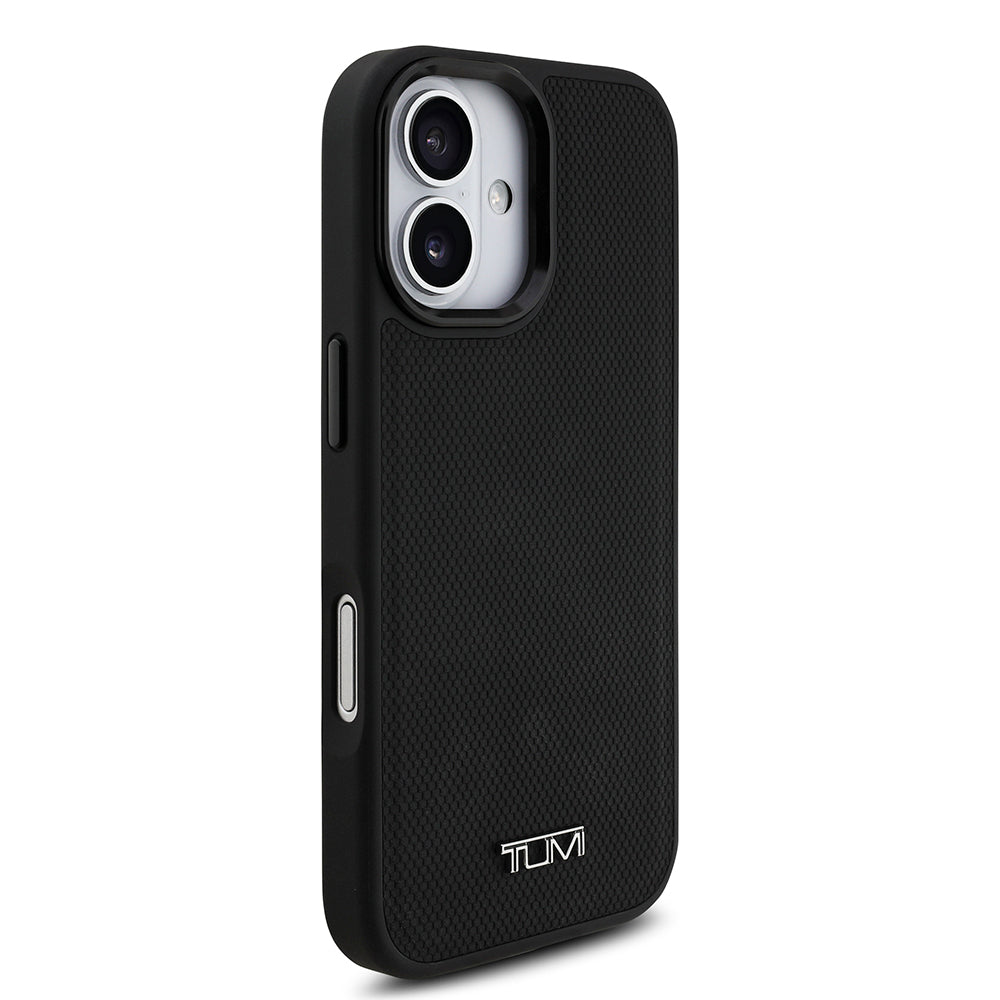 iPhone 17 Kılıf TUMI M-safe Şarj Özellikli Deri Noktalı Dizayn Kılıf