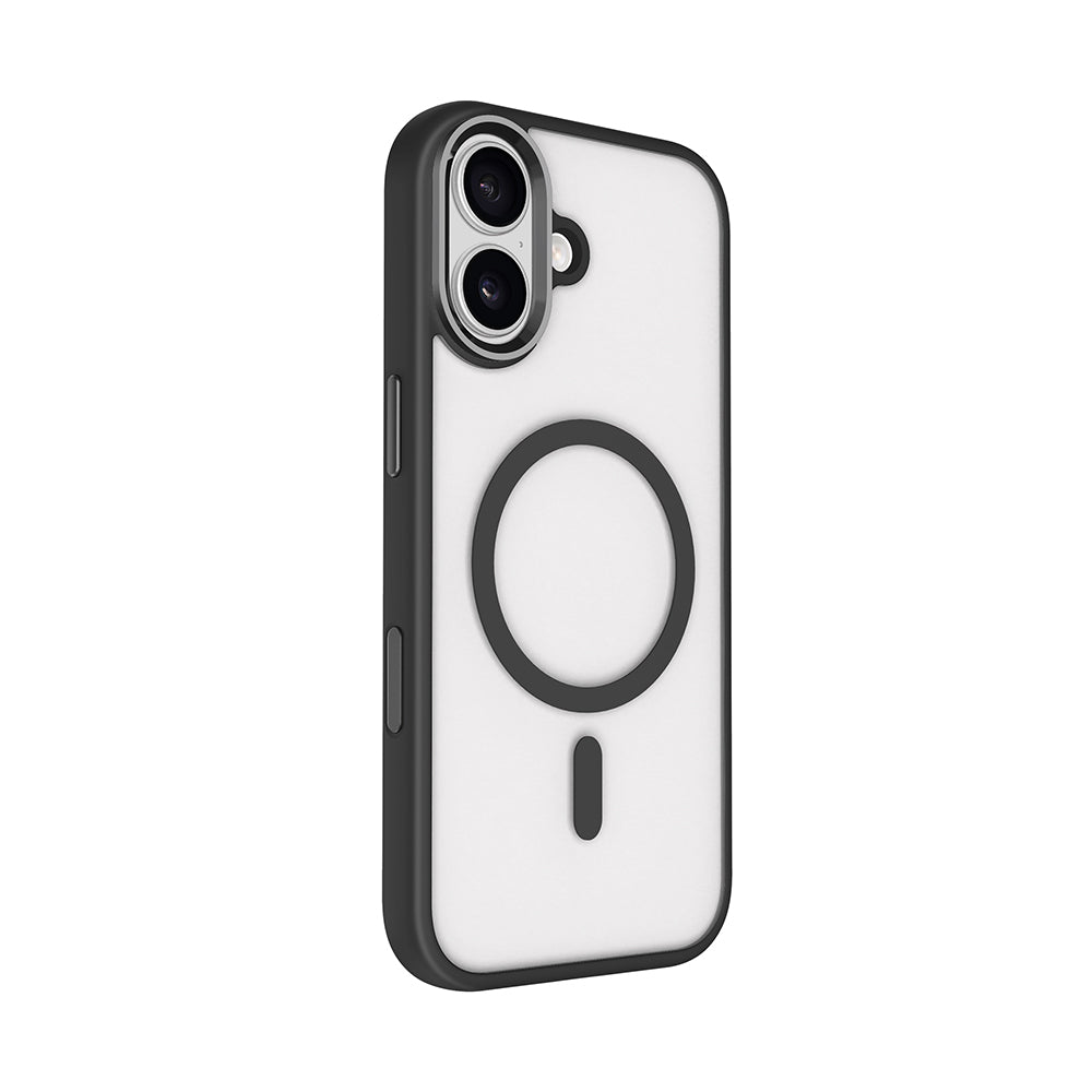 iPhone 17 Kılıf Wireless Şarj Özellikli Zore Krom M-safe Silikon Kılıf