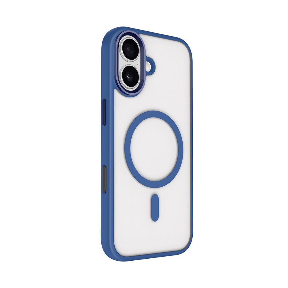 iPhone 17 Kılıf Wireless Şarj Özellikli Zore Krom M-safe Silikon Kılıf