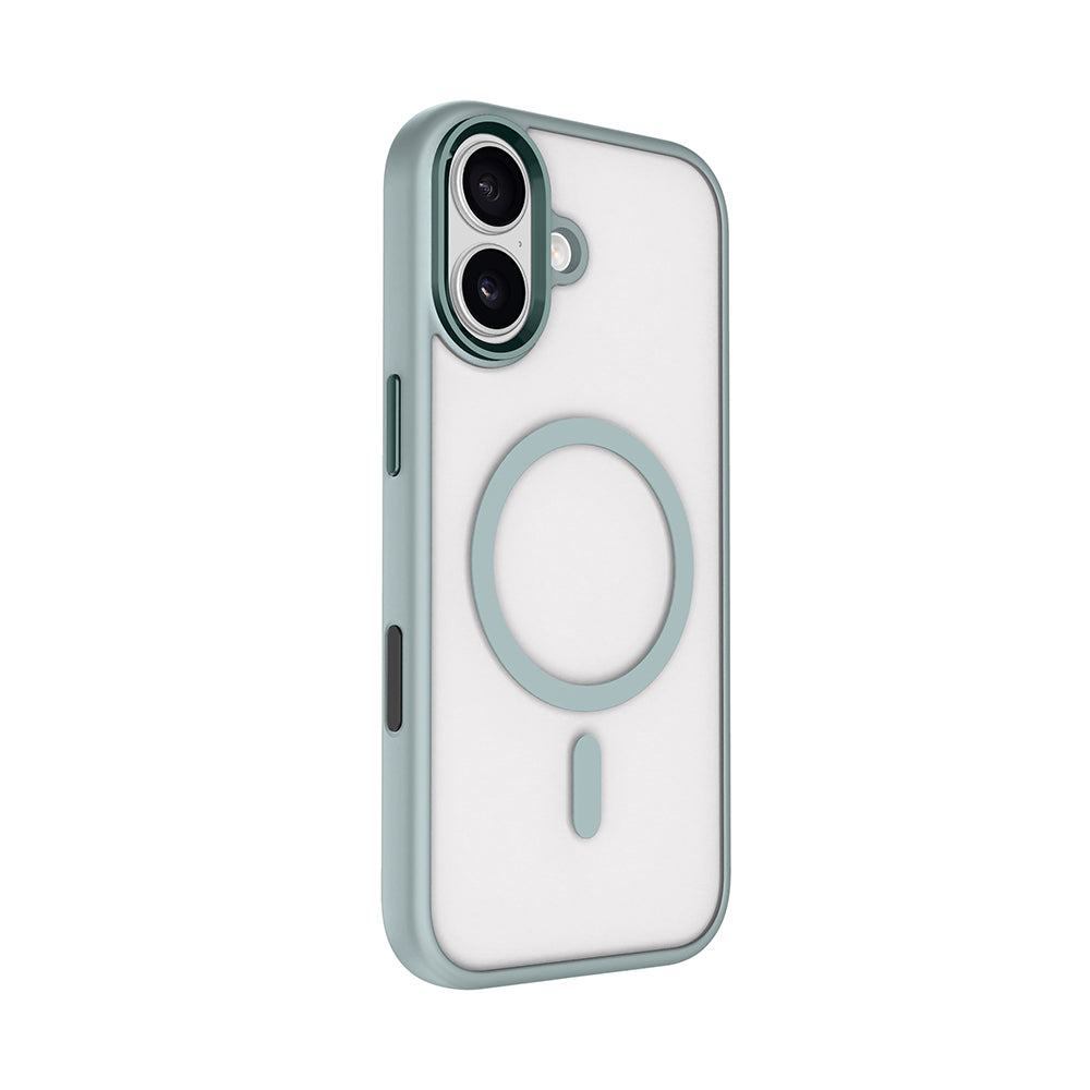 iPhone 17 Kılıf Wireless Şarj Özellikli Zore Krom M-safe Silikon Kılıf