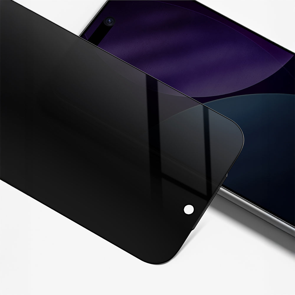 iPhone 17 Pro Amazingthing Titan Privacy Parmak İzi Bırakmayan Temperli Cam Ekran Koruyucu