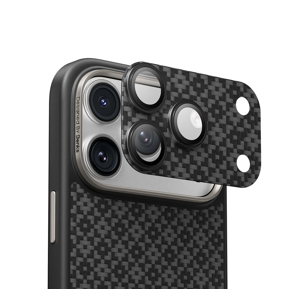 iPhone 17 Pro Benks ArmorWarrior ArmorGrid Serisi Kevlar Kamera Lens Koruyucu
