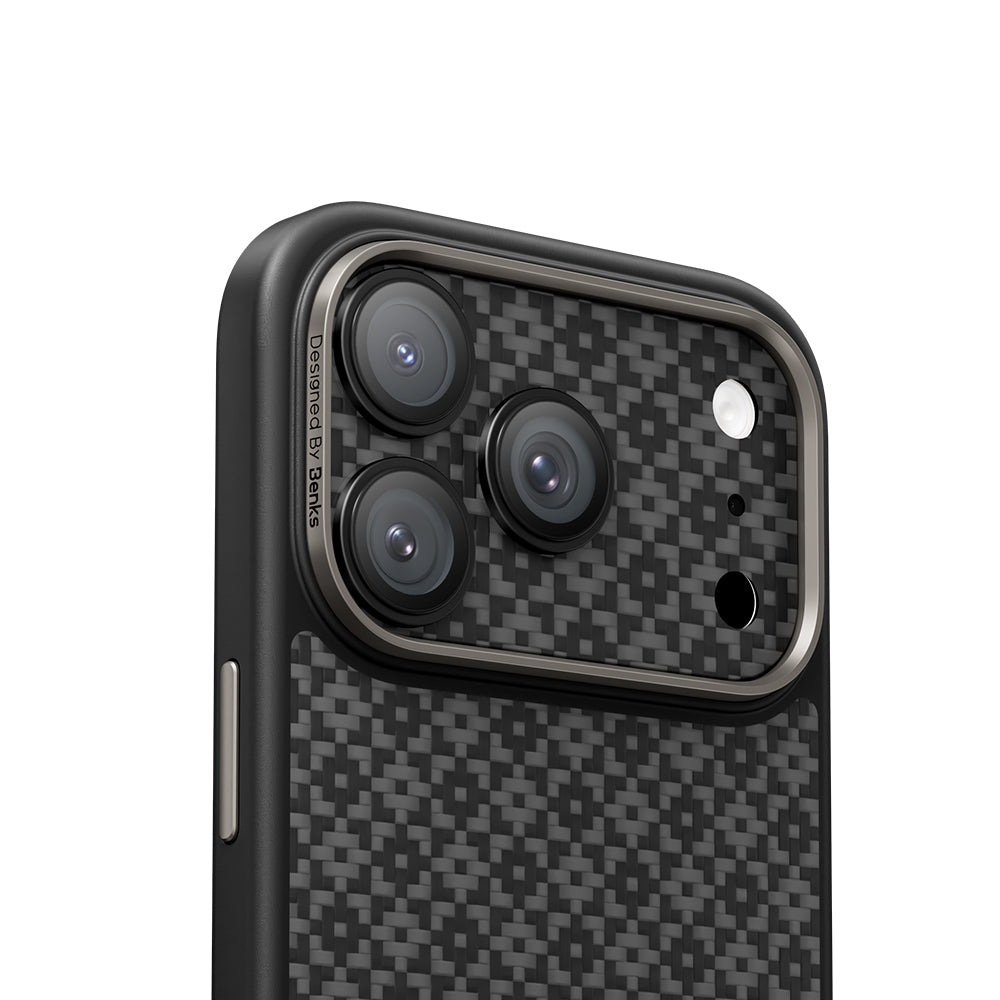 iPhone 17 Pro Benks ArmorWarrior ArmorGrid Serisi Kevlar Kamera Lens Koruyucu