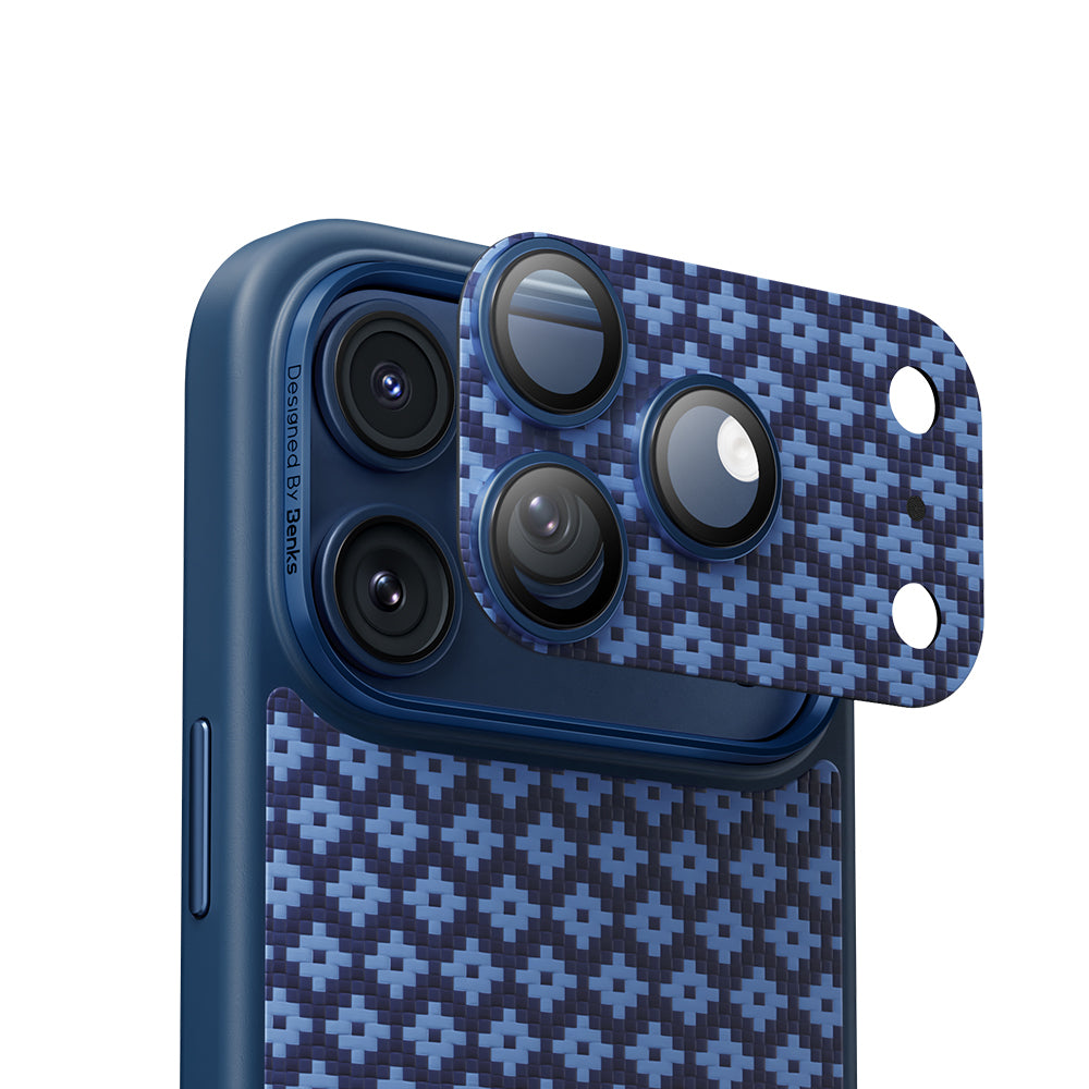 iPhone 17 Pro Benks ArmorWarrior ArmorGrid Serisi Kevlar Kamera Lens Koruyucu