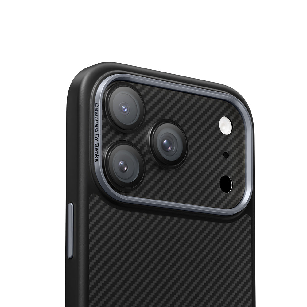 iPhone 17 Pro Benks ArmorWarrior Serisi 600D Kevlar Kamera Lens Koruyucu