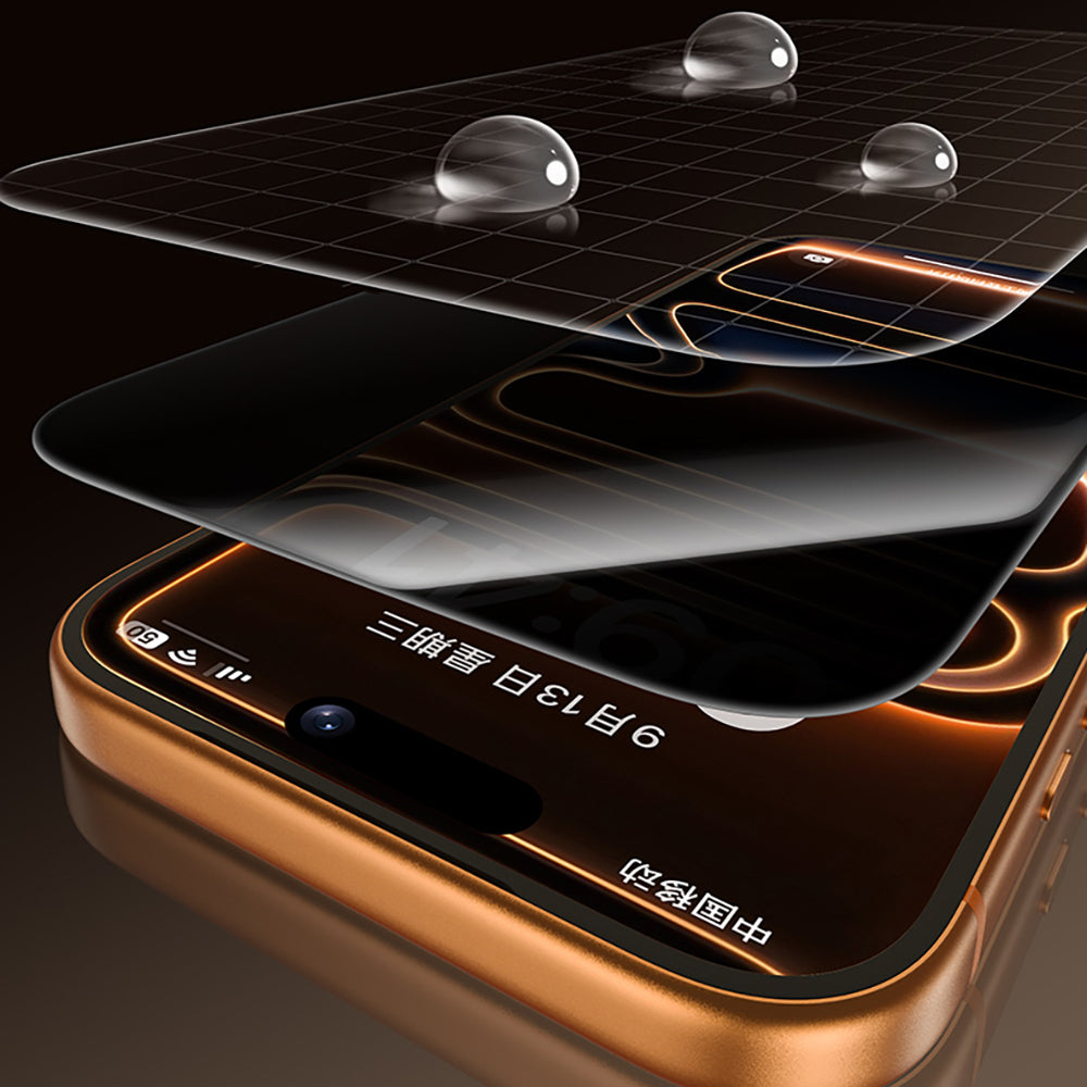 iPhone 17 Pro Benks Glass Warrior 2.0 EZFita Privacy Hayalet Cam Ekran Koruyucu + Kolay Uygulama Aparatı
