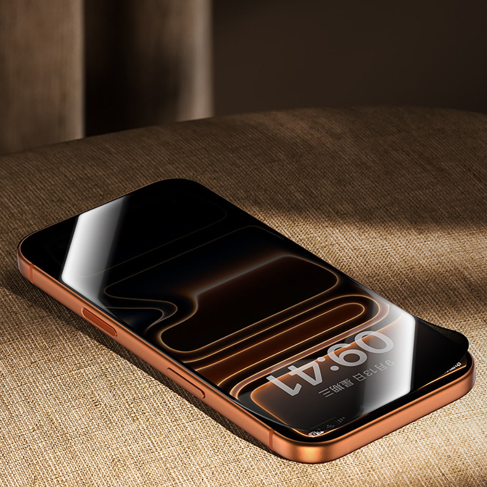 iPhone 17 Pro Benks Glass Warrior 2.0 EZFita Privacy Hayalet Cam Ekran Koruyucu + Kolay Uygulama Aparatı