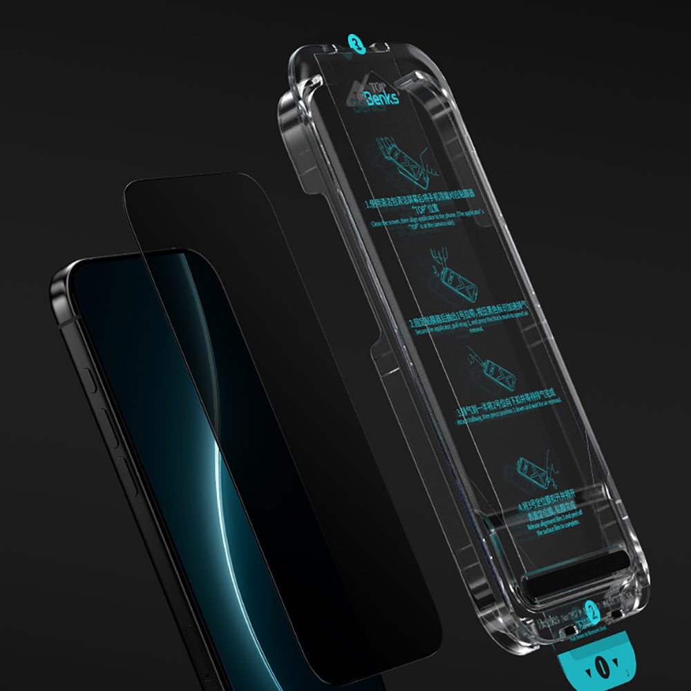 iPhone 17 Pro Benks Glass Warrior Privacy HD 0.3mm Cam Ekran Koruyucu 10'lu Paket
