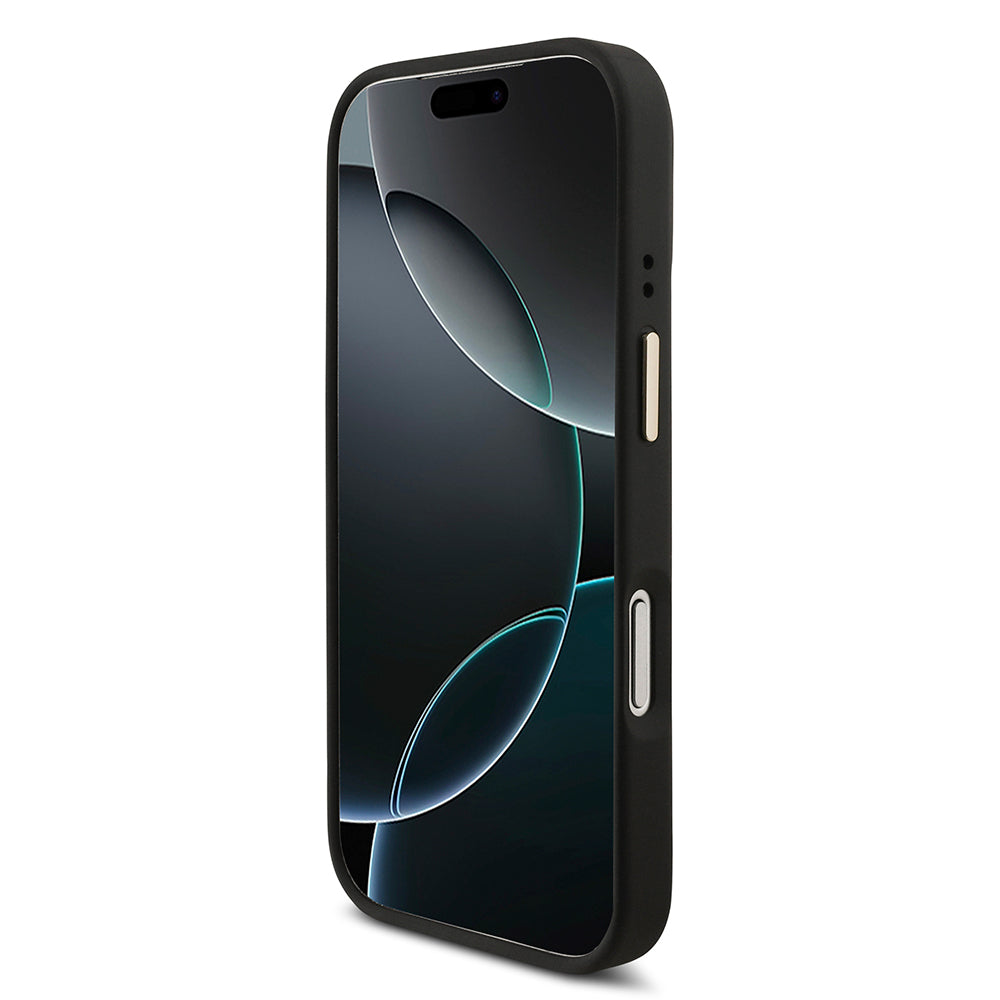 iPhone 17 Pro Guess Orijinal Lisanslı 4G ve Yazı Logolu Kılıf + Ekran Koruyucu + Lens Koruyucu 3in1 Aksesuar Seti