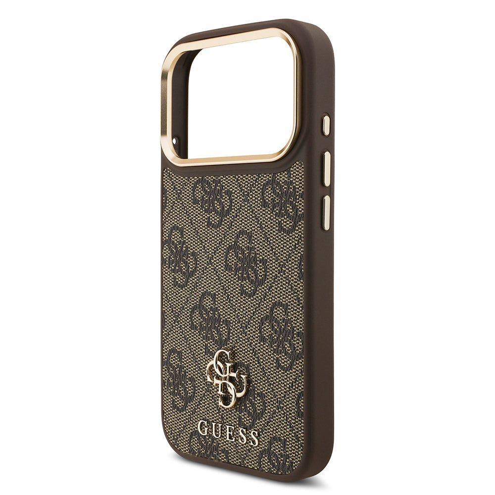 iPhone 17 Pro Guess Orijinal Lisanslı 4G ve Yazı Logolu Kılıf + Ekran Koruyucu + Lens Koruyucu 3in1 Aksesuar Seti